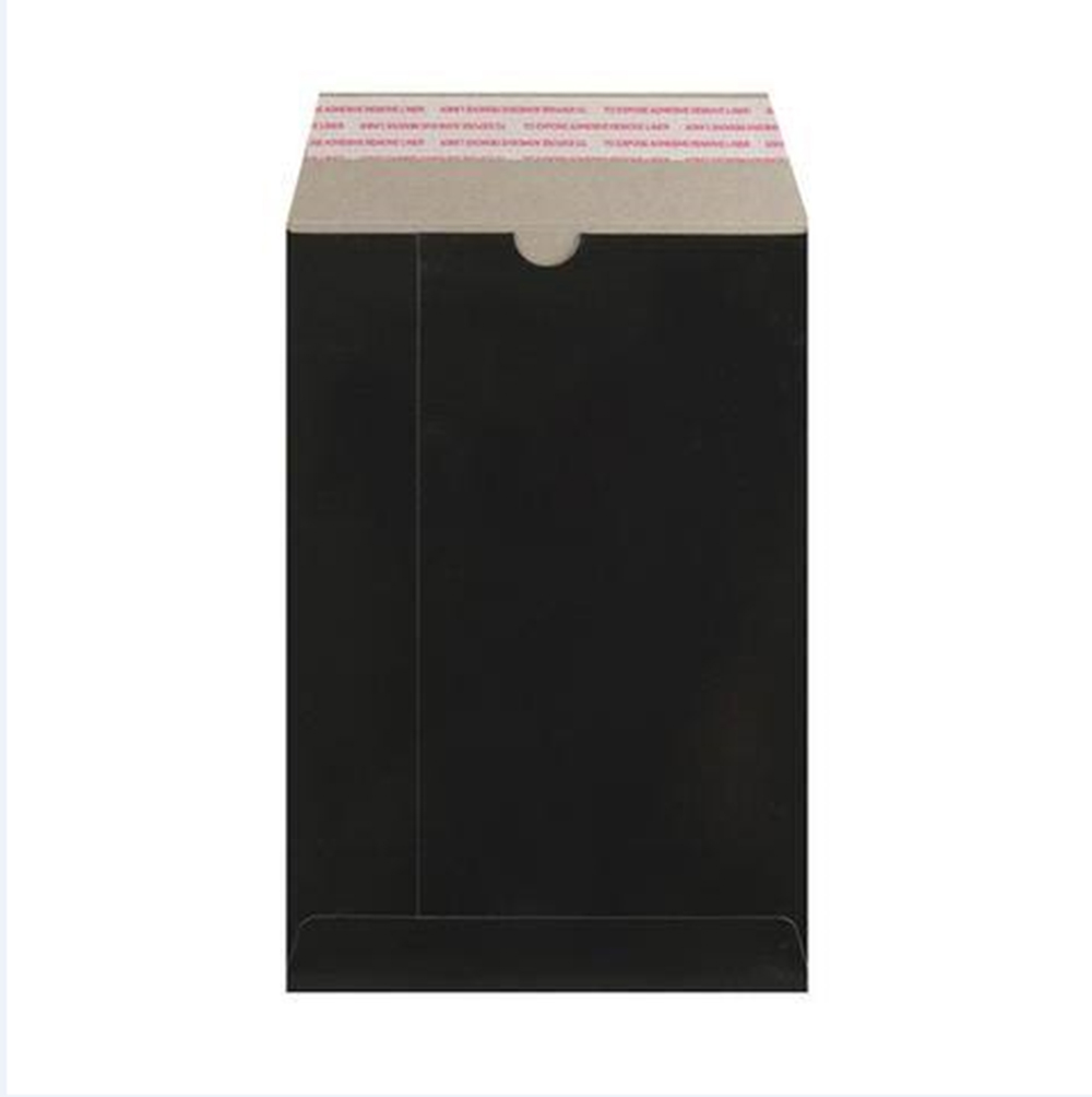 Black 160mm Width 230mm Length Cardboard Mailing Envelopes