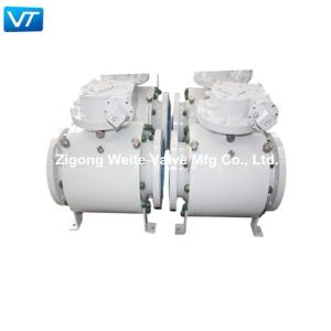 Quality API 6D Electric Actuator Ball Valve Forged Steel Trunnion Ball Valve A350 wholesale