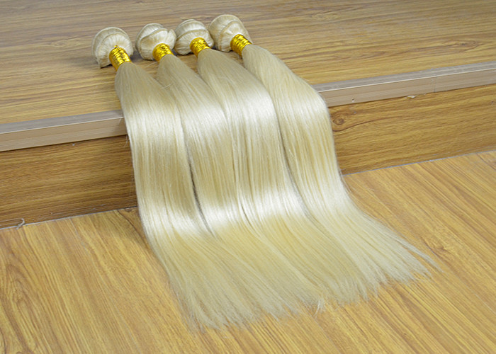 Color 613# 20 inch Grade 6A Virgin Hair 100 Russian Hair Weaving