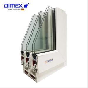 Quality Sliding UPVC Window Door Profiles Dimex Lotus Series L108 wholesale