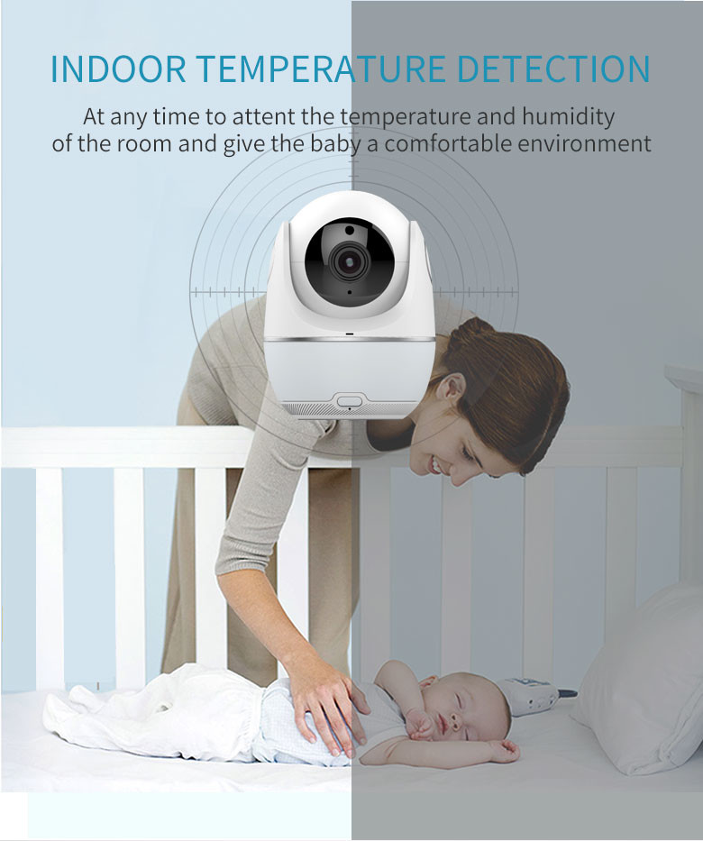 Built In Speaker 5 Inch Wireless Home Video Cameras 2g2p Baby Monitor