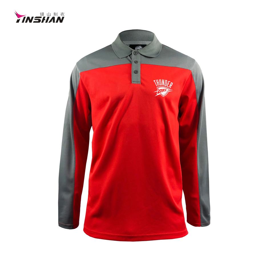 Unisex Breathable Casual Sports Gym Plus Size Polo Shirts with Custom Printed Pattern