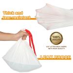 0.013-0.015mm Kitty Litter Box Liners , Large Drawstring Cat Litter Box Bags