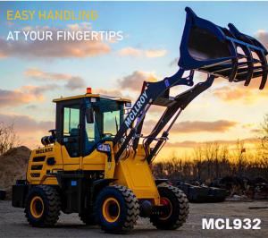 Quality Mini Wheeled 2ton Front End Loader Articulated 1350mm Dump height wholesale