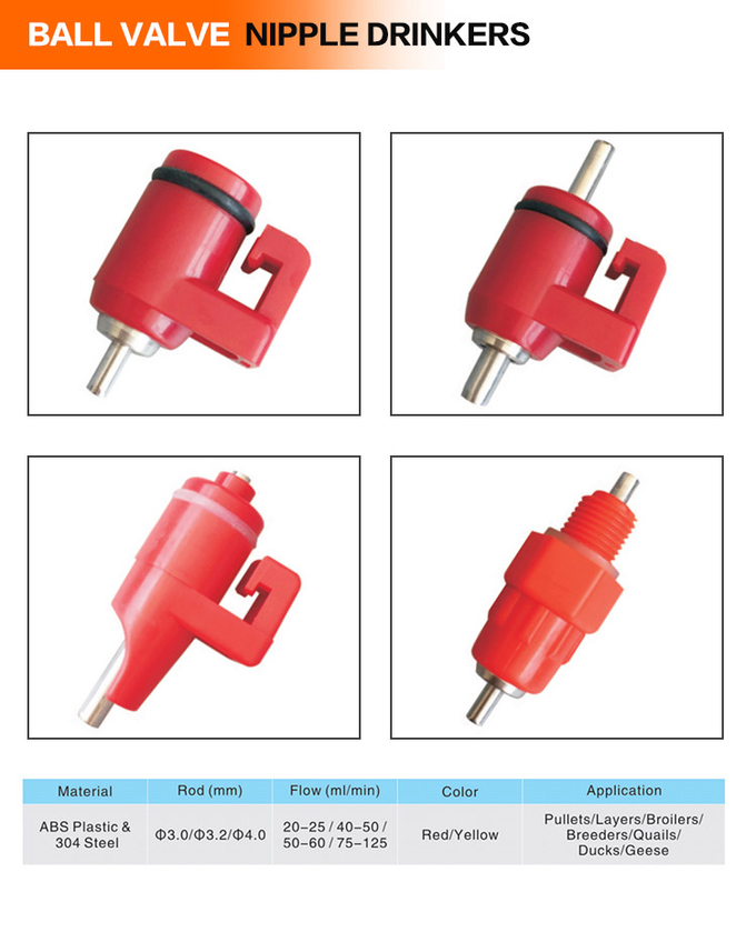 Automatic Poultry Nipple Drinker Broiler Water Nipple For Chicken Farm Equipment 8