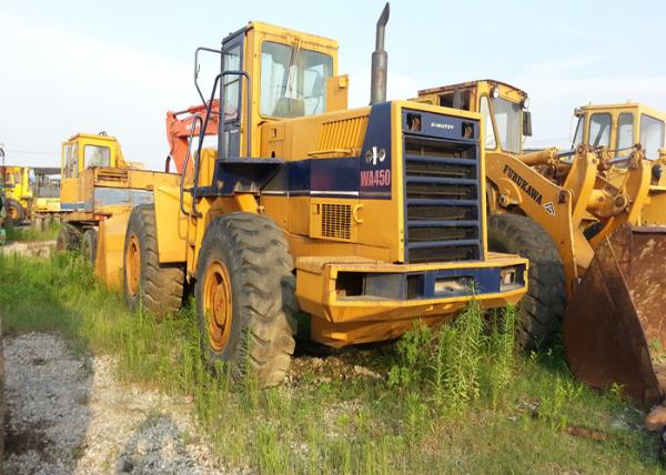 Cheap Used Construction Machinery Komatsu WA450 Wheel Loader 17500kg Operating Weight for sale