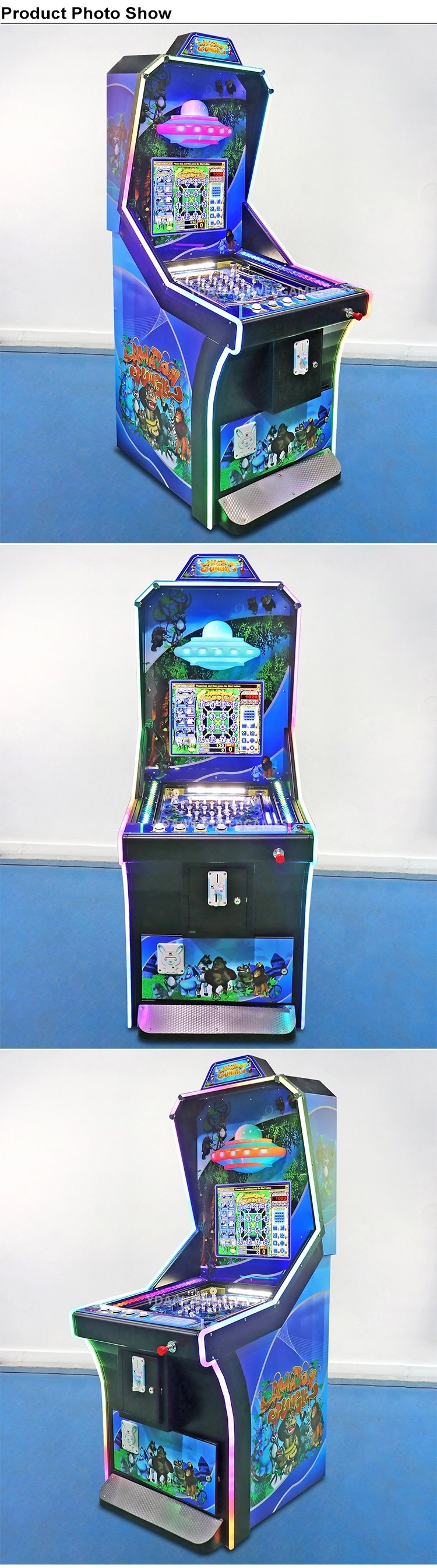 Jungle Vending Pinball Game Machine 1 Player Virtual 670 * 925 * 1850mm Size