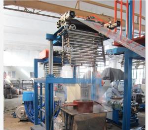 Quality Energy Saving Heat Shrink Label Film Blown Machine With Pillar Under Electric Lift wholesale