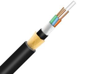 Quality ADSS Aerial Fiber Optic Cable Aramid Yarn Double Jacket 100m 120m Span 24core 48core wholesale