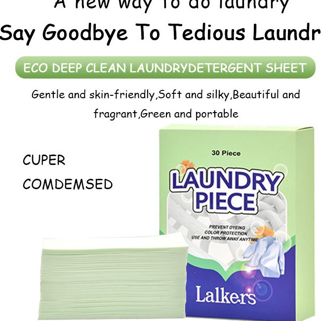 Anti Bacterial And Anti Mite Concentrated Laundry Cleaning Sheets With Clean Fragrance