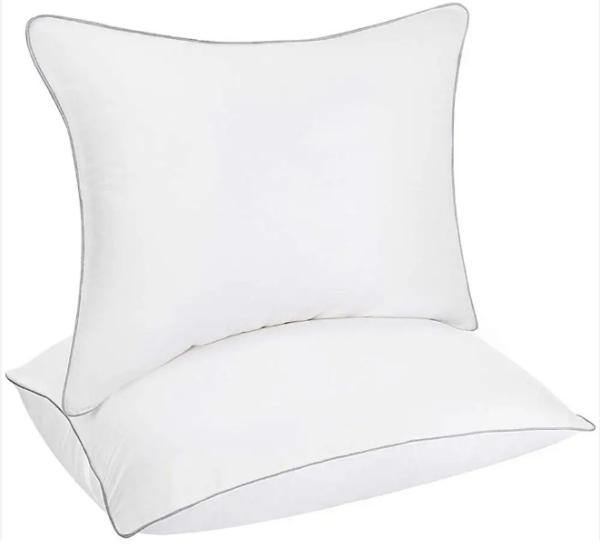 Hypoallergenic Soft 100% Cotton Pillow 200 - 300 Thread Count 100 Percent Cotton