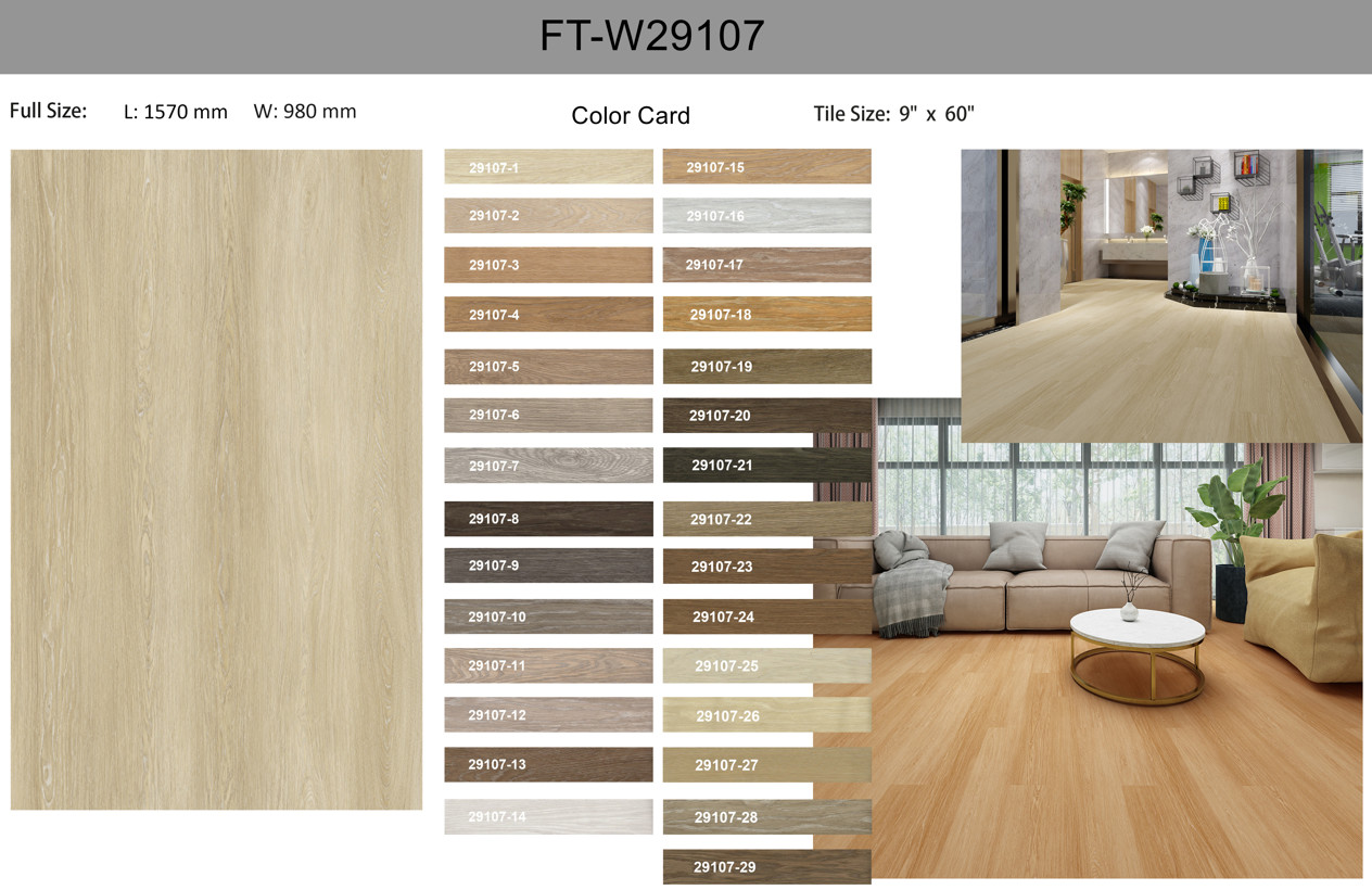 4mm Herringbone SPC 5mm 6mm Burlywood Stone Composite GKBM FT-W29107-1