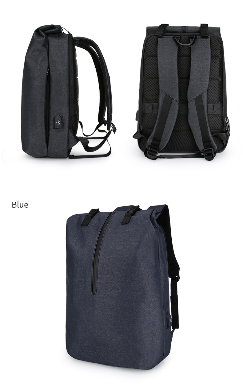 Factory hot sale OEM custom logo men school waterproof business bag travel USB Laptop Backpack