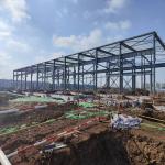 Prefabricated Ready Made Steel Structures Warehouse Building For Food Factory