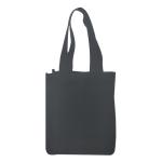 BLack Canvas PE 18x9x27cm CMYK 2 Bottle Wine Bag