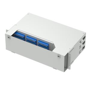 Quality Sub Optic Distribution Frame for 96 Cores Fiber Optic Equipment Gray/Black LC UPC Type wholesale