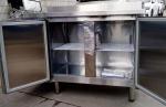 R134A 1200mm Stainless Industrial Undercounter Fridge Direct Cooling