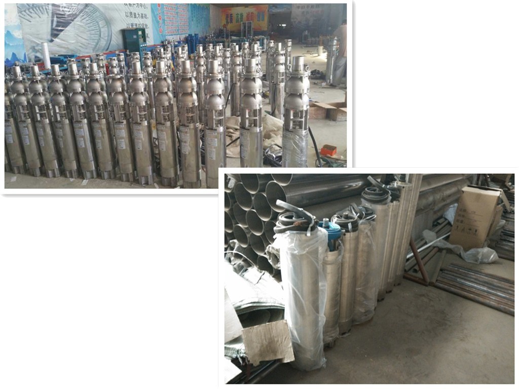 High Head Submersible Borehole Pumps With Large Flow Rate OEM / ODM Acceptable