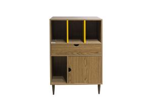 Quality 4 Open Shelves Metal Tube Legs 96CM Bedroom Accent Cabinet wholesale