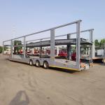 8 Car 3axles Hydraulic Carrier Semi Trailer High Reliability for Car Hauler