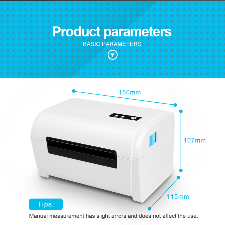 ODM USB Blue Tooth Wifi Lan Shipping 4 Inch Label Printer For Waybill