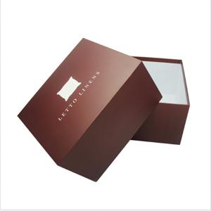 Quality Dark Red Recyclable Package Paper Box , Rigid Cardboard Box Gift Packaging wholesale
