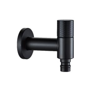 Quality Matt Black SUS304 Bibcock Cold Water Basin Tap Mixer Single Wall Mounted OEM wholesale