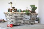home dicorative wicker garden baskets table flower wicker basket manufacturer