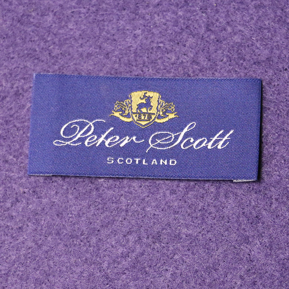 Charm Damask Woven Label End Folded For Garment , Custom Fabric Tags