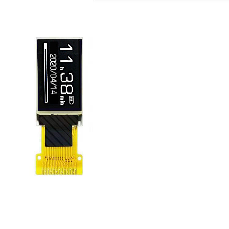 0.78 Inch PMOLED Display, 80x128 Resolution , 13 Pins 4 Wire SPI Interface, SH1107 IC Driving