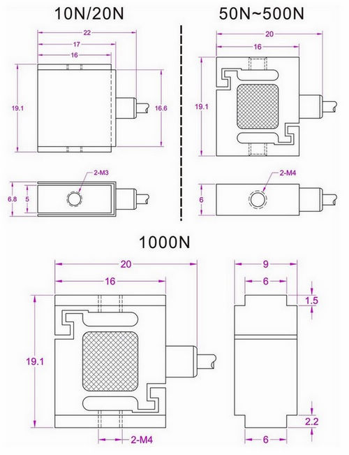 tension force sensor 10N