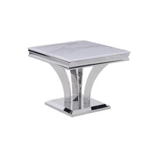 Quality Marble Top End 201 Stainless Steel Side Tables Retangular Shape wholesale