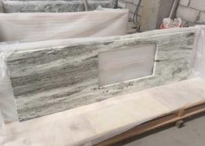 Quality Multi Color Green Marble Stone Countertops , Marble Kitchen Countertops CE Certification wholesale