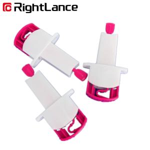 Pink Red Sterile Safety Blood Lancet Tri Beveled Tip Needle 0.059in