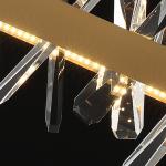 Mid century modern Rectangle Crystal Chandelier For Living Room Dining Room
