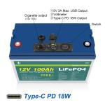 24V 36V 48V 72V 12v 100ah Lifepo4 Battery Pack Built-In BMS Lead Acid Lithium