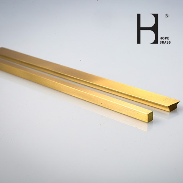 Smoothing Surface Fadeless Brass Flat Bars For Building Construction