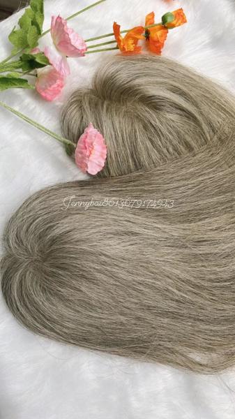 European hair high quality human hair mono topper for hair loss women hair