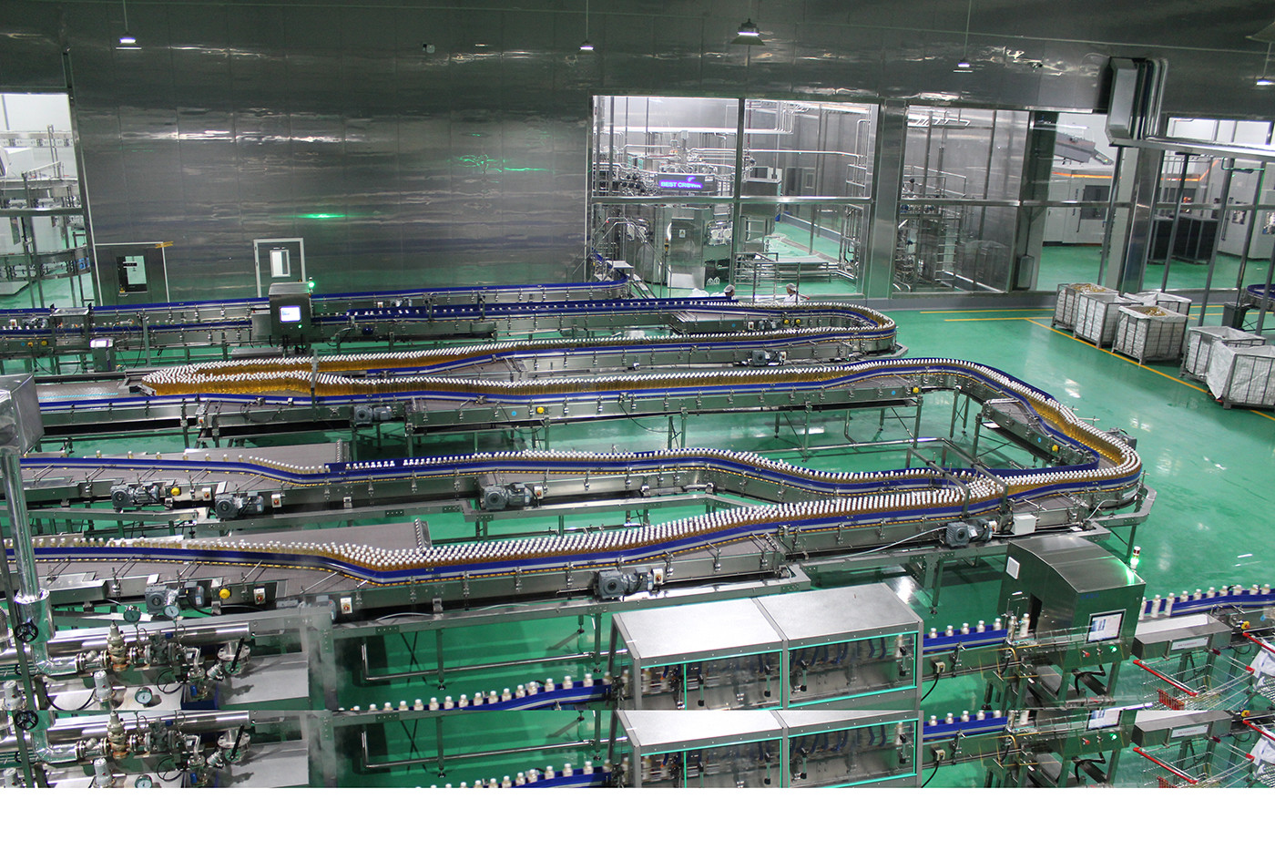 Computer Assembly SS 304 Line Conveyor Belt Equipment