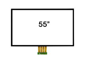 Quality Glass On Glass 55 Inch PCAP Touch Screen With Strengthened Glass Cover wholesale