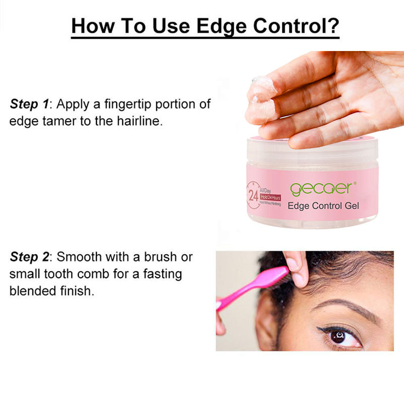 Herbal Ingredient Custom Hair Styling Products Strong Holding Gel Edge Control for Women