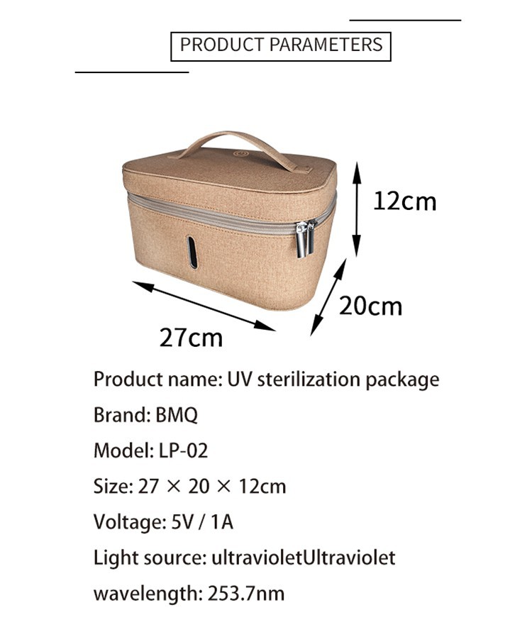 Home Handheld USB LED Germicidal Uv Sterilization Bag