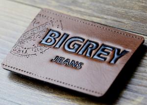 Quality Waterproof Leather Embossed Patches Pu Leather Labels Fashionable Design wholesale