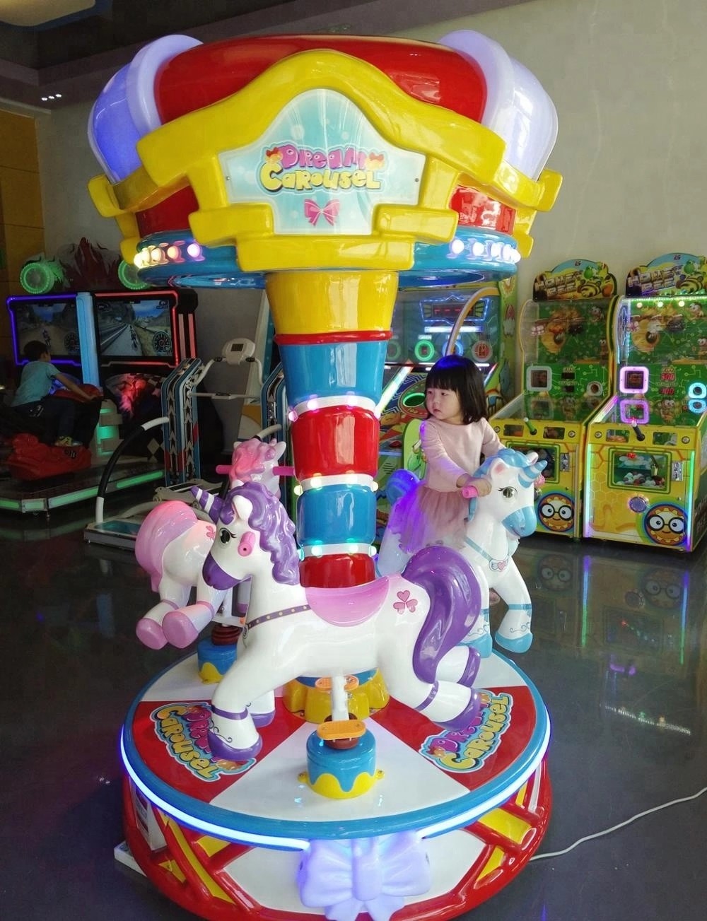 Dream Carousel Kids Arcade Machine Coin Operated CE Certificated