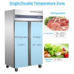 Arsenbo 420W Kitchen Fridge Freezer Antiwear Stainless Steel
