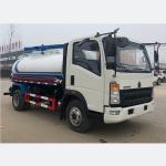 120hp Vacuum Sewage Suction Truck Sinotruk HOWO 4m3 90km/H