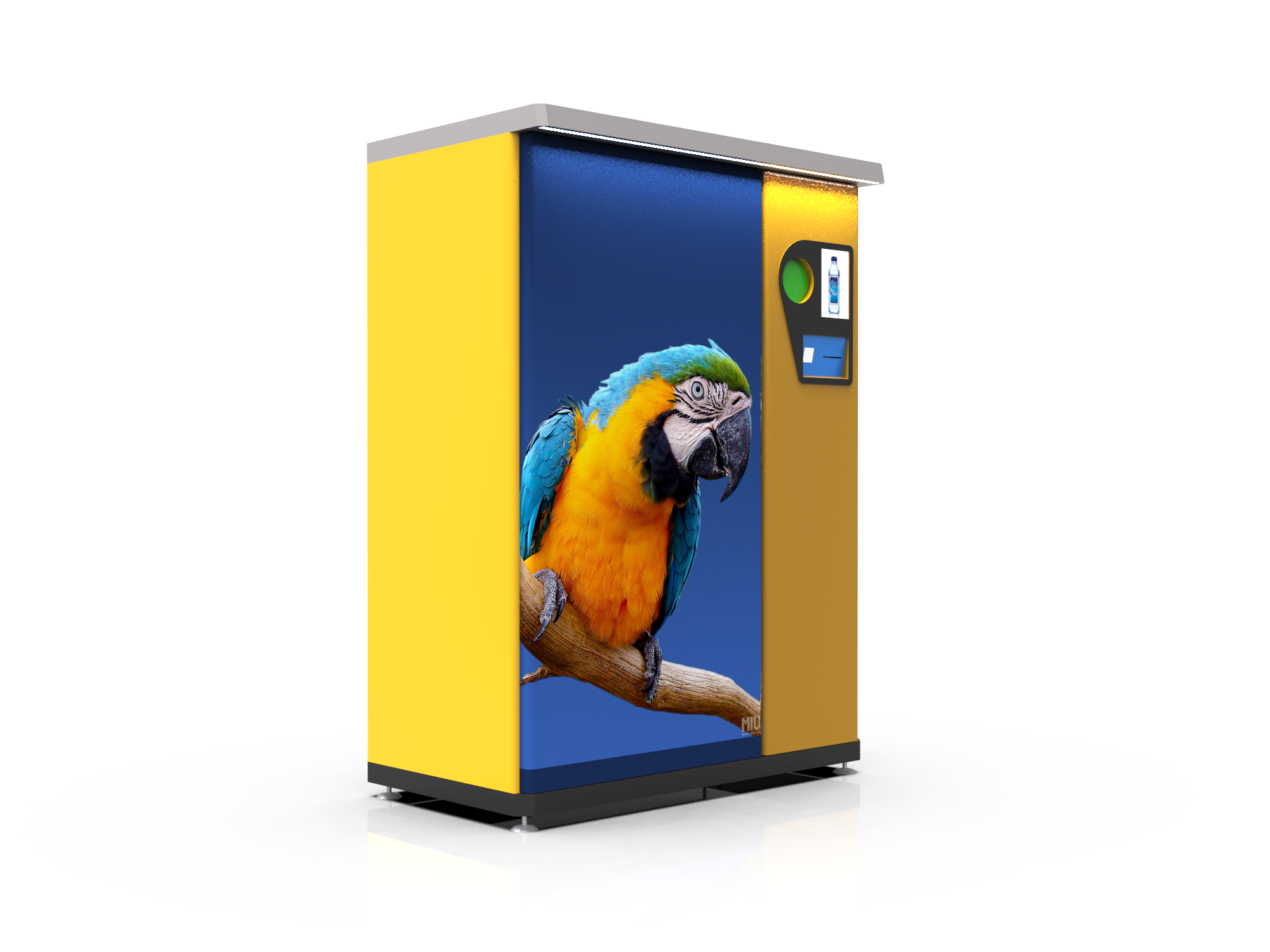 Outdoor Circle RVM 737 RVM Recycling Machines LCD Screen Display