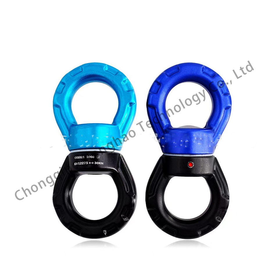 Outdoor Climbing Swivel Connector with Altitude Rotating Hook and Galvanized Finish