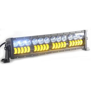 Quality Barra De Luz Led work Light Bar Dual Rows White &amp; Amber High Low Beam Waterproof IP67 Light Off-road 4x4 wholesale