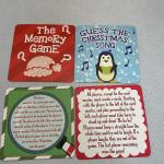 Party game cards for family fun Christmas Fun games Custom design Shaped card